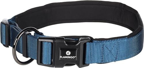 Flamingo Halsband Abbi Dunkelblau Nylon XXL 60-65cm für Riesenrassen – Bild 1 von 4