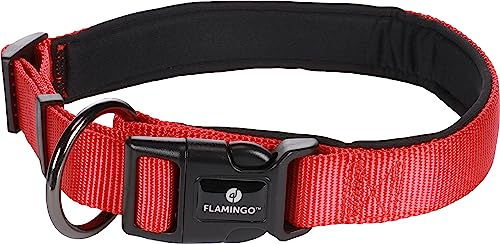 Flamingo Halsband Abbi Rot Größe L 50-55cm 25mm – Bild 1 von 3