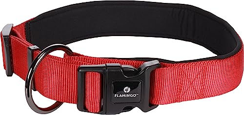 Flamingo Halsband Abbi Rot Nylon für Riesenrassen XXXL 65-70cm – Bild 1 von 3