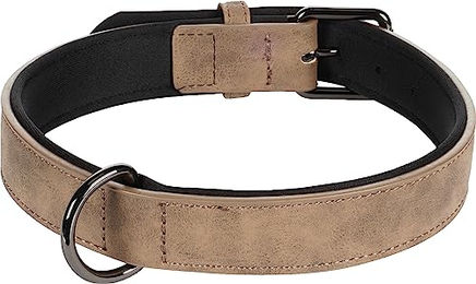 Produktbild von Flamingo Halsband aus Kunstleder in Braun Größe XL 47/57cm