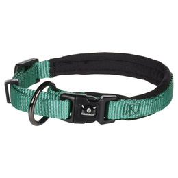 Produktbild von Flamingo Halsband aus Nylon in Dunkelgrün Größe XS