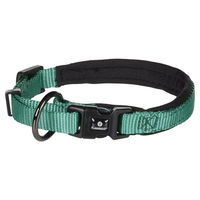 Produktbild von Flamingo Halsband aus Nylon in Dunkelgrün Größe XS