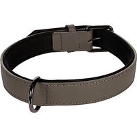 Produktbild von Flamingo Halsband BINTI aus Leder Grau XL 47/57cm