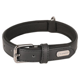 Flamingo Halsband Binti aus Leder Schwarz 42/52 cm 25 mm – Bild 1 von 2