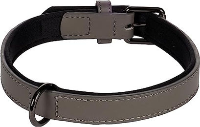 Flamingo Halsband Binti Grau Leder Größe M 36/44 cm 20 mm – Bild 1 von 2
