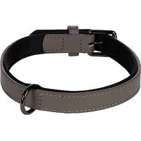 Produktbild von Flamingo Halsband Binti Grau Leder Größe M 36/44 cm 20 mm