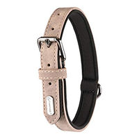 Produktbild von Flamingo Halsband DELU aus Kunstleder in Taupe Größe M 36/44cm