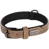 Produktbild von Flamingo Halsband Delu für kleine Hunde aus Kunstleder Braun XS/S 24-30 cm