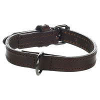 Produktbild von Flamingo Halsband Denver aus Leder braun Größe XS-S Breite 15 mm