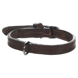 Flamingo Halsband Denver Braun XS aus Kunststoff 10 mm Breite – Bild 1 von 2