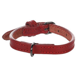 Flamingo Halsband Denver Leder Rot Größe XS Breite 10 mm – Bild 1 von 1