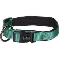Produktbild von Flamingo Halsband für kleine Hunde aus Nylon in Dunkelgrün Größe S 40-45cm
