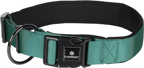Flamingo Halsband Grün Polyester XXXL 65-70cm 38mm – Bild 1 von 3