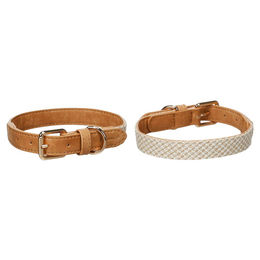 Flamingo Halsband Lara beige aus Nylon Größe XS Breite 15 mm – Bild 1 von 1