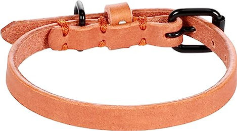 Flamingo Halsband Leano XS Braun mit Metallbeschlag 21-26 cm – Bild 1 von 1