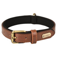 Produktbild von Flamingo Halsband Lyabo aus Kunstleder in Braun, verstellbar 24-30 cm
