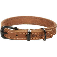 Produktbild von Flamingo Halsband Montana aus Leder in Cognac Braun XS 19,5-25,5 cm 12 mm