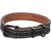 Produktbild von Flamingo Halsband Montana aus Leder Schwarz XS 19,5-25,5cm