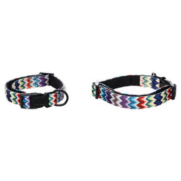 Flamingo Halsband Nusa Penida Blau Bunt aus Nylon Größe XS Mini – Bild 1 von 1
