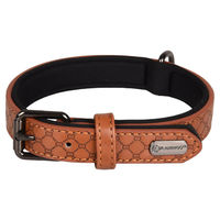 Produktbild von Flamingo Halsband Patti aus Kunstleder braun 31-39 cm 20 mm