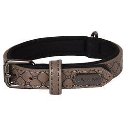 Flamingo Halsband Patti aus Kunstleder grau 24-30 cm 15 mm – Bild 1 von 1