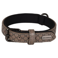 Produktbild von Flamingo Halsband Patti aus Kunstleder grau 31-39 cm 20 mm