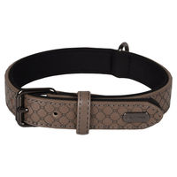 Produktbild von Flamingo Halsband Patti aus Kunstleder grau 38-48 cm 25 mm