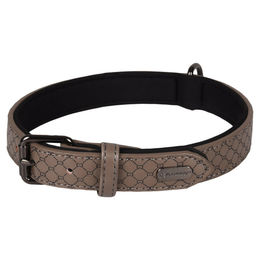 Flamingo Halsband Patti aus Kunstleder grau 43-53 cm 25 mm – Bild 1 von 1