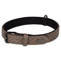 Produktbild von Flamingo Halsband Patti aus Kunstleder grau 43-53 cm 25 mm
