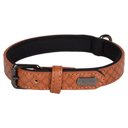 Flamingo Halsband Patti braun aus Kunstleder 36-44 cm 20 mm – Bild 1 von 1