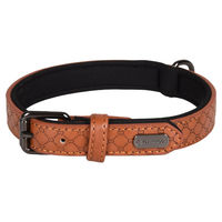 Produktbild von Flamingo Halsband Patti braun aus Kunstleder 36-44 cm 20 mm