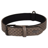 Produktbild von Flamingo Halsband Patti grau aus Kunstleder 47-57 cm 30 mm
