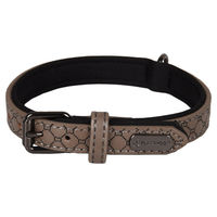 Produktbild von Flamingo Halsband Patti Grau aus Kunstleder Größe S 29-35 cm 15 mm
