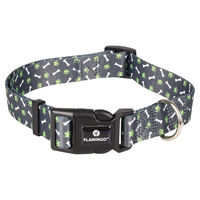 Produktbild von Flamingo Halsband Safia grün aus Nylon Maße 45-65 cm 25 mm