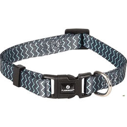 Flamingo Halsband Sinam Grün/Grau Gummi Größe M 40-55 cm – Bild 1 von 2