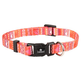 Produktbild von Flamingo Halsband Syb für Hunde in Orange Rosa Weiß aus Nylon Maße 20-35 cm 10 mm