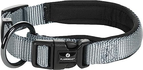 Produktbild von Flamingo Halsband XS Grau aus Nylon