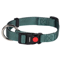 Produktbild von Flamingo Halsband Ziggi aus Nylon dunkelgrün Größe S - 1 Stk.