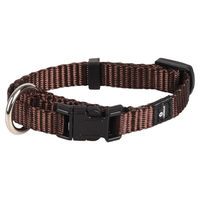 Produktbild von Flamingo Halsband Ziggi braun aus Nylon Größe S - 1 Stk.
