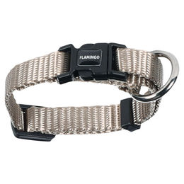 Produktbild von Flamingo Halsband Ziggi Mini aus Nylon in Beige Größe XXS