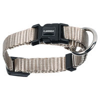 Produktbild von Flamingo Halsband Ziggi Mini aus Nylon in Beige Größe XXS