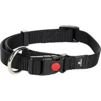 Produktbild von Flamingo Halsband Ziggi Schwarz aus Nylon für mittelgroße Hunde Größe S 30-45 cm - 1 Stk.