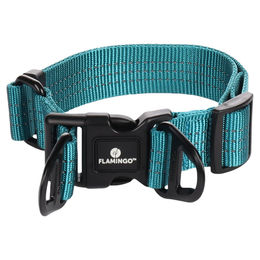 Produktbild von Flamingo Halsband Zorba aus Nylon in Türkis Größe M Breite 32 mm