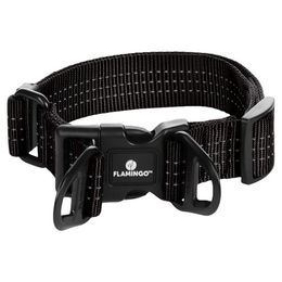 Flamingo Halsband Zorba für Hunde aus Nylon in Schwarz Größe M Breite 32 mm – Bild 1 von 1