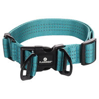 Produktbild von Flamingo Halsband Zorba in Türkis Größe L mit 32 mm Breite