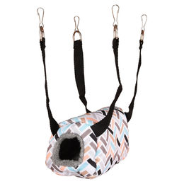 Flamingo Hamsterhaus Clavio Stoffhäuschen für Hamster Bunt 16x11x11 cm – Bild 1 von 10