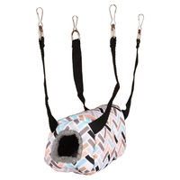 Produktbild von Flamingo Hamsterhaus Clavio Stoffhäuschen für Hamster Bunt 16x11x11 cm