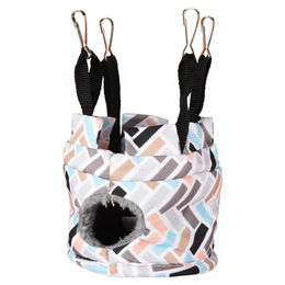 Flamingo Hamsterhaus Clavio Zylinder aus Latex bunt 10x10x10cm – Bild 1 von 10