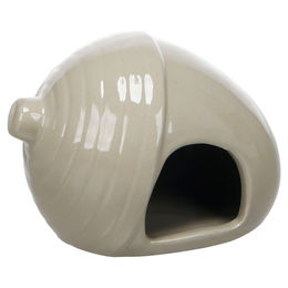 Flamingo Hamsterhäuschen aus Keramik in Taupe/Beige – Bild 1 von 1