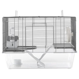 Flamingo Hamsterkäfig Rafi Grau aus Metall 63x36,5x44,5cm – Bild 1 von 8